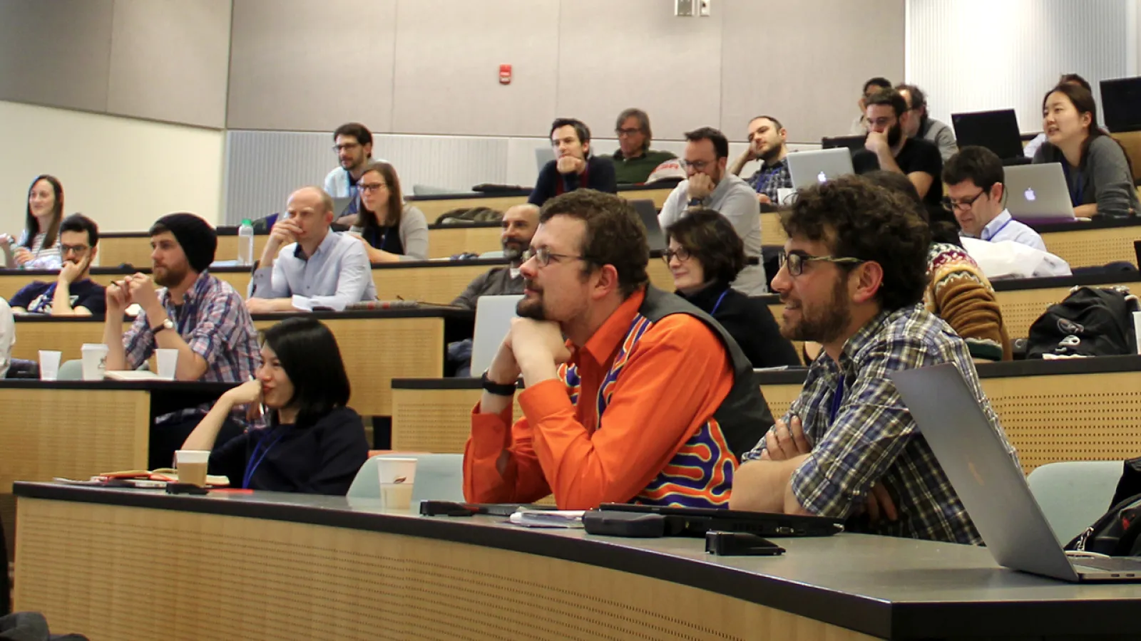 Photo of crowd in MBI lecture hall