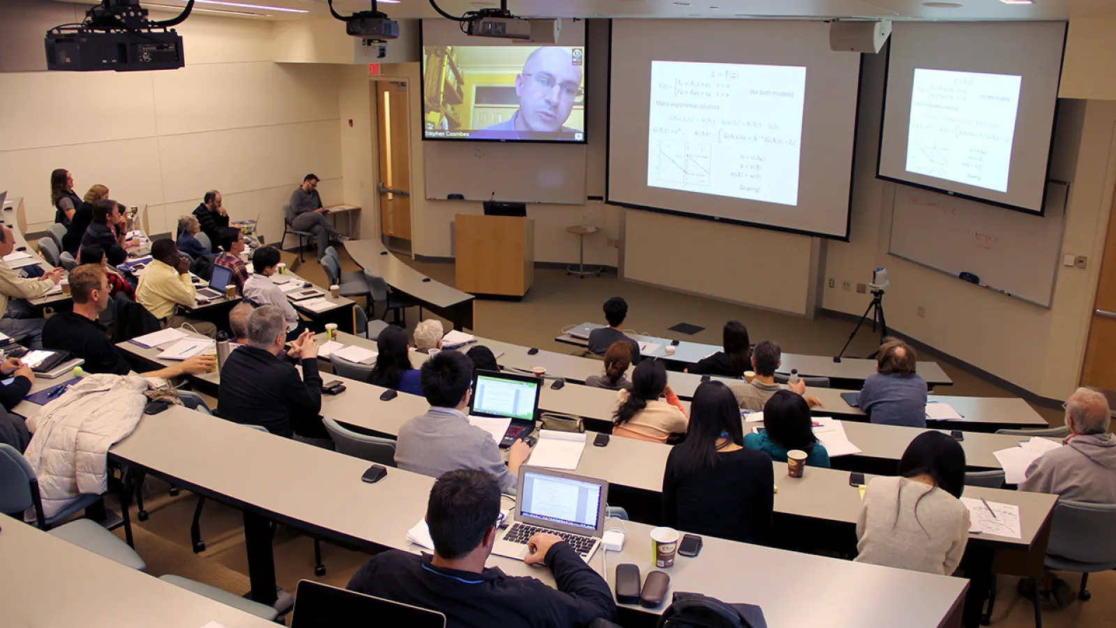Photo of crowd in MBI lecture hall